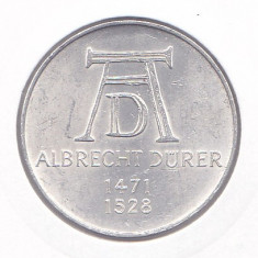 Moneda Germania 5 Marci 1971 - KM#129 UNC ( comemorativa A. Duerer - argint )