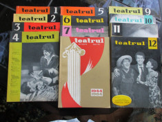 teatrul colectie completa 1964 12 buc. foto