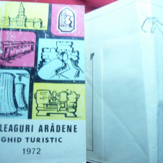 Ghid Turistic - Meleaguri Aradene 1972 -Arad si imprejurimi 221 pag.si 2 harti