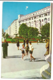 @carte postala(ilustrata) -BUCURESTI-Hotel Athenee Palace, Circulata, Printata