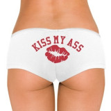 Lady Lust Lingerie Sexy String Boxeri Chiloti Underwear Logo Kiss My Ass Lips