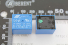 Releu 5V 220V RD-05VDC-SL-C SRD-5VDC-SL-C 10A montare pe panou PCB foto