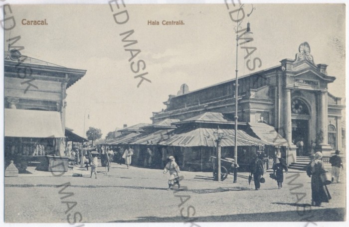 3299 - CARACAL, Olt, Market - old postcard - unused