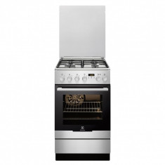 Aragaz Electrolux EKK64502OX, Mixt, 4 Arzatoare, Clasa A, 50 cm, Inox foto