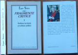 Cumpara ieftin Eugen Simion , Fragmente critice , 1998 , ed. 1 cu autograf catre Alex Stoenescu