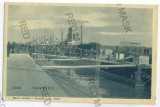 2568 - BRAILA, Harbor - old postcard - used - 1910, Circulata, Printata