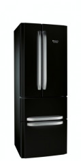 Combina frigorifica Hotpoint cu patru uE?i E4D AA B C, 402 l, Clasa A+, H 196 cm, Negru foto