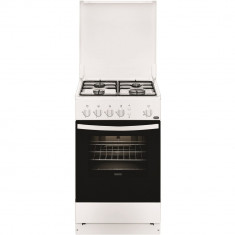 Aragaz Zanussi ZCG210U1WA, Gaz, 4 Arzatoare, 50 cm, Alb foto