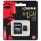 Card de memorie Kingston Micro SD 64 GB Clasa 10 UHS-I U1 Adaptor SD