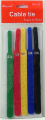 Colier textil, benzi velcro (scai, arici), 5 buc diverse culori - 134481 foto