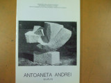 Antoaneta Andrei sculptura expozitie Roma Venetia text limba italiana, Alta editura