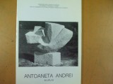 Antoaneta Andrei sculptura expozitie Roma Venetia text limba italiana