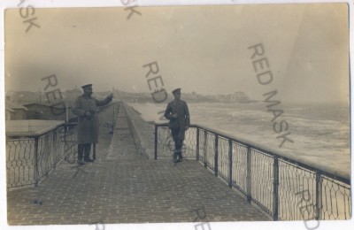 2110 - CONSTANTA, Faleza, Digul, Cazinoul - old postcard, real PHOTO - unused foto
