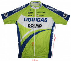 Tricou ciclism LiquiGas, barbati, marimea L foto