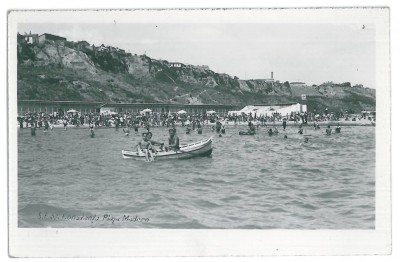 2227 - CONSTANTA, beach - old postcard, real PHOTO - unused foto