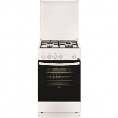 Aragaz Zanussi ZCG210T1WA, Gaz, 4 Arzatoare, 50 cm, Alb foto