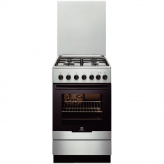 Aragaz mixt Electrolux EKK52550OX, Mixt, 4 Arzatoare, Clasa A, 50 cm, Inox/Argintiu foto