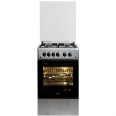 Aragaz Beko CSG52110DX, Gaz, 4 Arzatoare, 50 cm, Inox/Argintiu foto