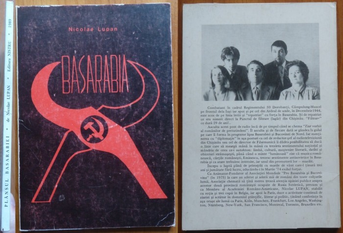 Nicolae Lupan, Basarabia; Plansul Basarabiei, Editura Nistru Bruxelles, 1989