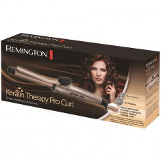 Ondulator Remington Keratin Therapy Pro Curl Ci8319, 210 grade, Invelis ceramic, Auriu foto