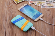 BATERIE EXTERNA Cager S3 6000 mAh, Mint | CADOU - Cablu incarcare 2 in 1 foto