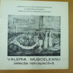 Valeria Musceleanu pictura grafica catalog expozitie Bucuresti 1982 Brezoianu