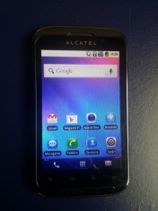 Alcatel OT-991 Orange Ecran Mare 4&amp;quot; Camera 3Mpx Blitz Led Radio Android 2 Ginger foto