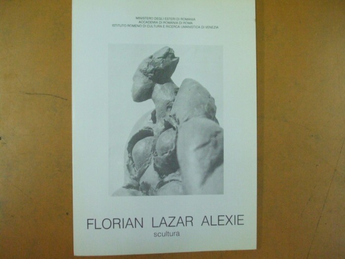 Florin Alexie sculptura pliant expozitie Roma Venetia text limba italiana