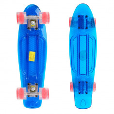 Penny board Maronad Retro Transparent cu roti iluminate foto