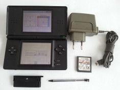 Nintendo DS Lite cu joc Mario Kart incarcator stylus capac GBA consola portabila foto