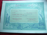 Diploma la Cursurile Universitatilor Populare Publice 1964