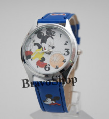 Ceas cu Mickey Mouse pentru copii + Cutie Cadou foto