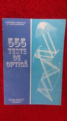 555 TESTE DE OPTICA - Emil Toader ,CARTEA ESTE NOUA . foto