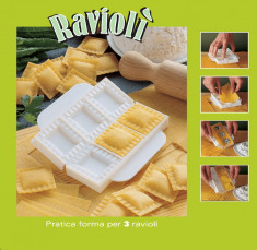 Forma cu presa pentru 3 ravioli foto