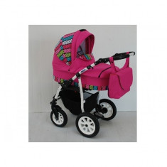 Carucior copii 3 in 1 Germany Roz color MyKids foto