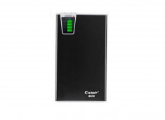 BATERIE EXTERNA Cager B030-3, cititor card, 7500 mAh, Negru | CADOU Cablu 2 in 1 foto