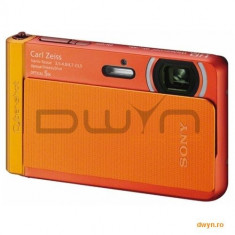 Sony Camera foto Sony Cyber-Shot TX30 Orange, 18.2 MP, senzor CMOS Exmor R, 5x optical zoom, 3,3 &amp;#039; TFT LC foto