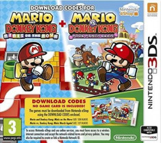 Mario And Donkey Kong Minis On The Move And Minis March Again (Code) Nintendo 3Ds - Jocuri 3Ds foto