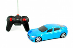 Masina de jucarie cu radio comanda 1:18 - Masinuta albastra sport pentru copilul tau foto