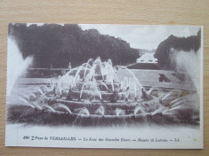 Carte postala necirculata Franta anii&amp;#039;20 Versailles - bassin de Latone foto