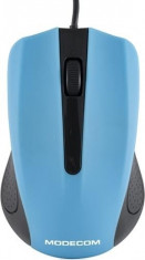 Mouse Laptop Optic Modecom MC-M9 Negru cu Albastru foto
