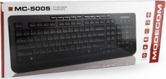 Tastatura Multimedia Modecom MC-5005 Neagra foto