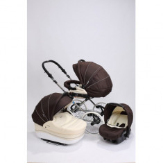 Carucior 3 in 1 Zipy Classic ZQ8 (Brown Cream) Baby-Merc foto