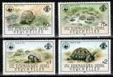 Seychelles Zil Elwannyen 1985 WWF, Mi #104-107**, testoase, MNH, cota 25 &euro;!, Natura, Nestampilat