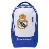 Ghiozdan Gimnaziu Real Madrid Alb cu Albastru si minge cadou foto