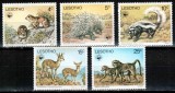 Lesotho 1977 WWF TOP SET, Mi #228-232**, animale, MNH, cota 80 &euro;!, Natura, Nestampilat