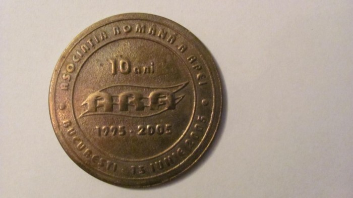 MMM - Medalie Romania &quot;Asociatia Romana a Apei ARA 10 ani 1995 - 2005&quot;