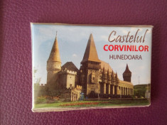 Magnet de frigider - tematica turism - Romania - Castelul Corvinilor Hunedoara foto