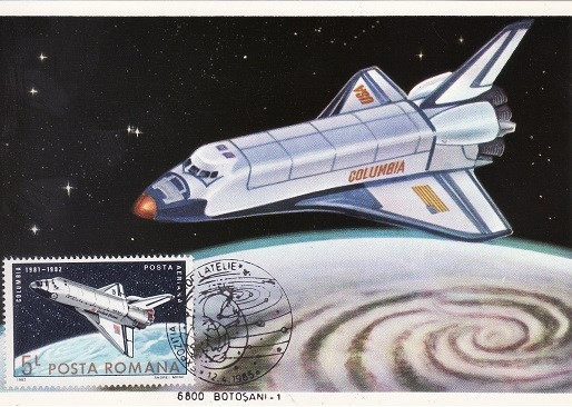 5087 - Carte maxima Romania 1985 - cosmos