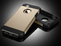Husa iPhone 5 5S SE TPU Hybrid Gold foto